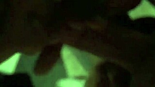 Ebony Woman Receives Interracial Cumshot