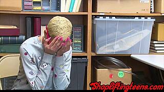 Kinky Ebony Teen Bound And Riding Cock After Shoplifting In Reality Fetish Scene