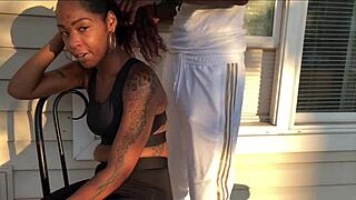 Let me suck that big black cock rough and squirt all over it 😈