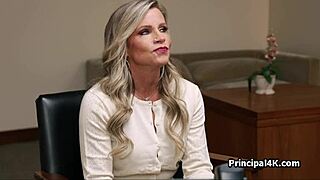 Milfs get deep pussy drilling on the head teacher's desk. Hidden cam captures hardcore office action with big tits and cock.