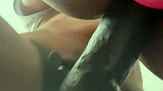 POV Strap Work with Chubby Ebony BBW Moaning and Wet Toy Solo