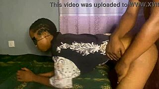 Ebony babe loves doggy fuck 😍