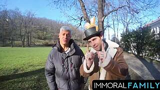 mia trejsi begs for double dicks during egg hunt pussy pounding.