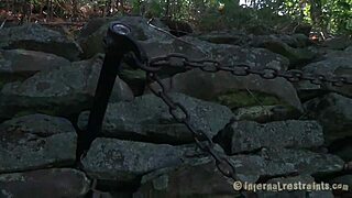 clamped up hotty gets her fuck holes t