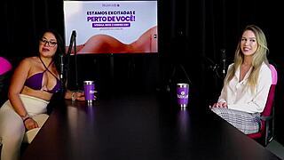 Hey, check out this loira safada showing off her blowjob skills and tits before trying that new anal position with milena moreau in sheer red