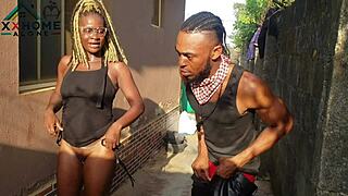 jasmine candy fucks her neighbor quick outdoors