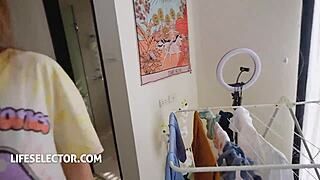 Lifeselector - Petite Cock Slut Lolly Lips Gets Blowjob, Fucking, And Riding In Every Position