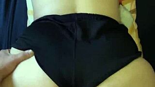 Young Ass Bent Over For Anal Fuck Without Removing Shorts