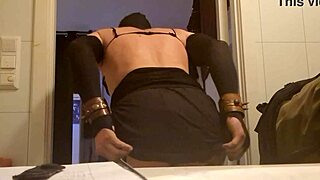 Tex Willer feels excited getting ready in lingerie and stockings