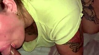 Blonde Sucks Tinder Guy Doggystyle!