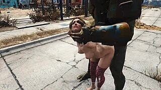 Oh, Mutant Bends Girl Over In Doggystyle With Stockings!