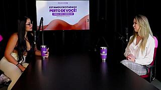 Hey, check out this loira safada showing off her blowjob skills and tits before trying that new anal position with milena moreau in sheer red