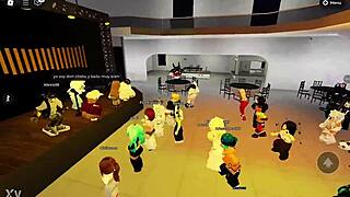 Dancing With Naughty Girls In Roblox Party Hall
