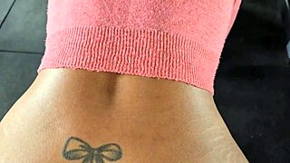 Hot brunette girlfriend gets muff dived in the gym and creampied by her brazilian lover