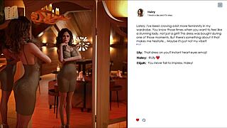 lust academy 508, with fat big tits mature curvy teen 18+ cute 3d outfit action.