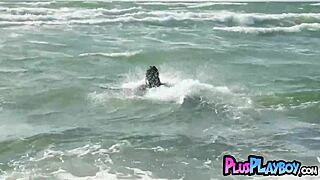 joelina showed off her all natural body posing on the beach and this sexy teen 18+ stripped naked in a hot striptease