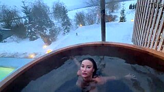 Monika Fox Enjoys Winter Outdoors