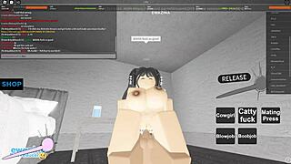 quick roblox game session with a whore
