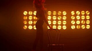 Sensual Pole Dance With Strip Tease