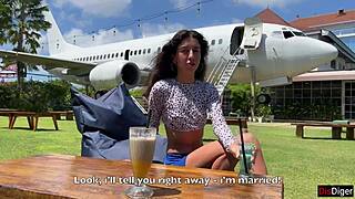 I fuck a stranger outdoors while my husband watches secretly