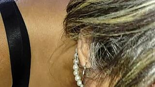 my mother in law with big natural tits loves sucking my cock as a milf teacher