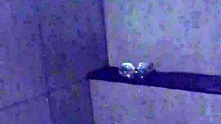 Asian Slut Wife Masturbates With Dildo And Vibrator In Gym Shower