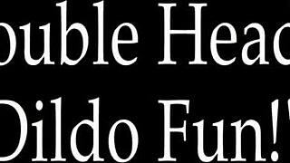 Coed Cleo Gets Double Dildo Fucked By Lesbian Partner