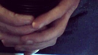 moaning solo with fleshlight and daddy vibes