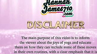 Hannahjames710 stretches in hot black microbikini yoga.