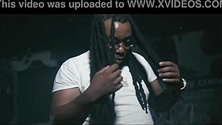 Damedot performs striptease with ripped clothes to music video