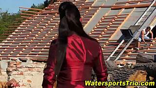 outdoor group activity with watersports and masturbation