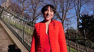 bianca belle flashes pretty french small tits and natural boobs, skinny european amateurs in beautiful display.