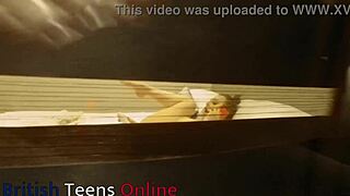 you peek at british neighbour flashing big ass while masturbating