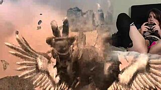 Sexy bimbo plays Bayonetta with Lovense connected 😈