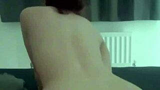 Amateur slut enjoys solo masturbation with dildo in homemade reality