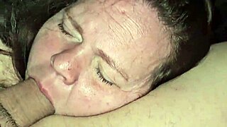 Milf Sucks and Plays with Tits