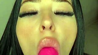 Amateur slut enjoys solo masturbation with dildo in homemade reality