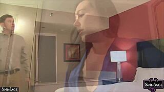 brunette cougar sinn sage in an intimate performance scene