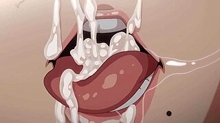 japanese girl gets animated in asian style