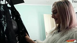 Skinny German Becky California experiences her first time porn casting with a quickie pickup in Berlin. The petite teen with small tits gets fucked by a monster cock.
