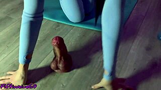 stretching strained butt after yoga