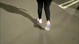 Flashing my ass in the public store made me so horny, I masturbated in the restroom.