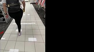 Flashing My Ass in Public Store Before Masturbating in Restroom