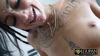 Caroleta Chokes on Dick, Takes Cum in Pussy