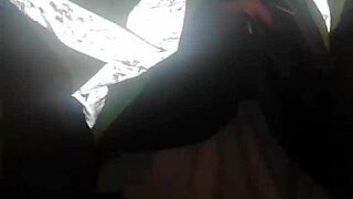 ebony milf bends over for doggy