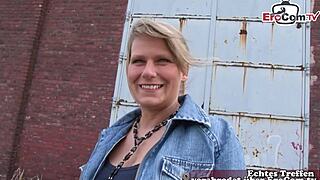 German Housewife Does Sex Casting For Money