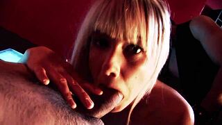 i fuked that sexy blode in her ass, pusy, and mouth with two guys