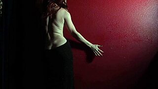 Sultry Redhead Milf Odette Fox Slowly Removes Her Fancy Evening Dress.