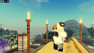 teen abby fucks outdoors hard!