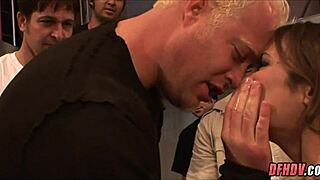 WHORE GETS ANAL CREAMPIE FROM 50 GUYS